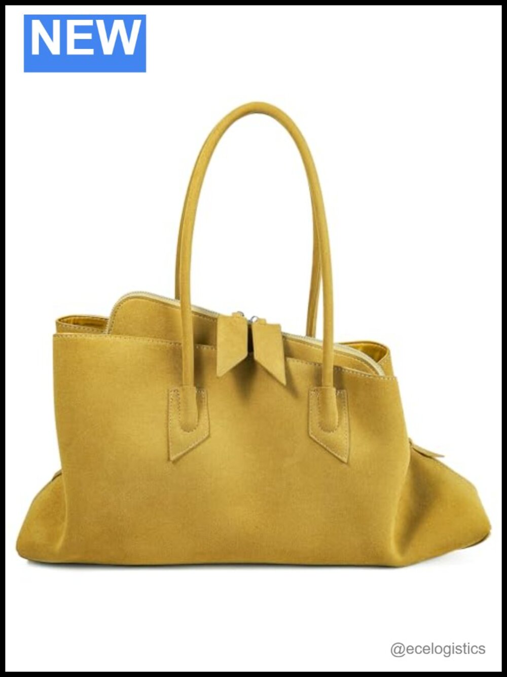 Bevel Edge Suede Large Tote Hobo Shoulder Handbag for Women Faux Suede PU